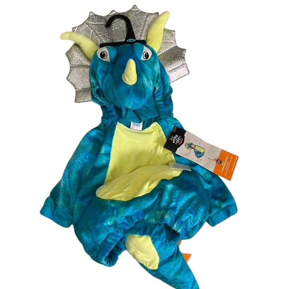 Target Infant Halloween Costume Plush Pullover Top Triceratops 6-12M Hyde & EEK! - Picture 2 of 7